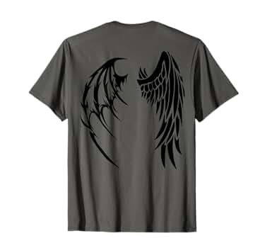 Amilige 天使と悪魔のクマTシャツ Amilige 天使と悪魔のクマTシャツ 71FdvUumgyL.jpg